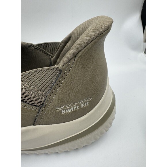 Skechers Men's Classic Fit Sneakers with Air-Cooled Memory Foam Tan Beige Sz 12 - Picture 11 of 14